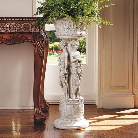DESIGN TOSCANO Chatsworth Manor Sculptural Neoclassical Pedestal Urn KY927